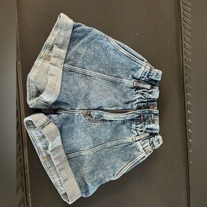 abercrombie paper bag denim shorts